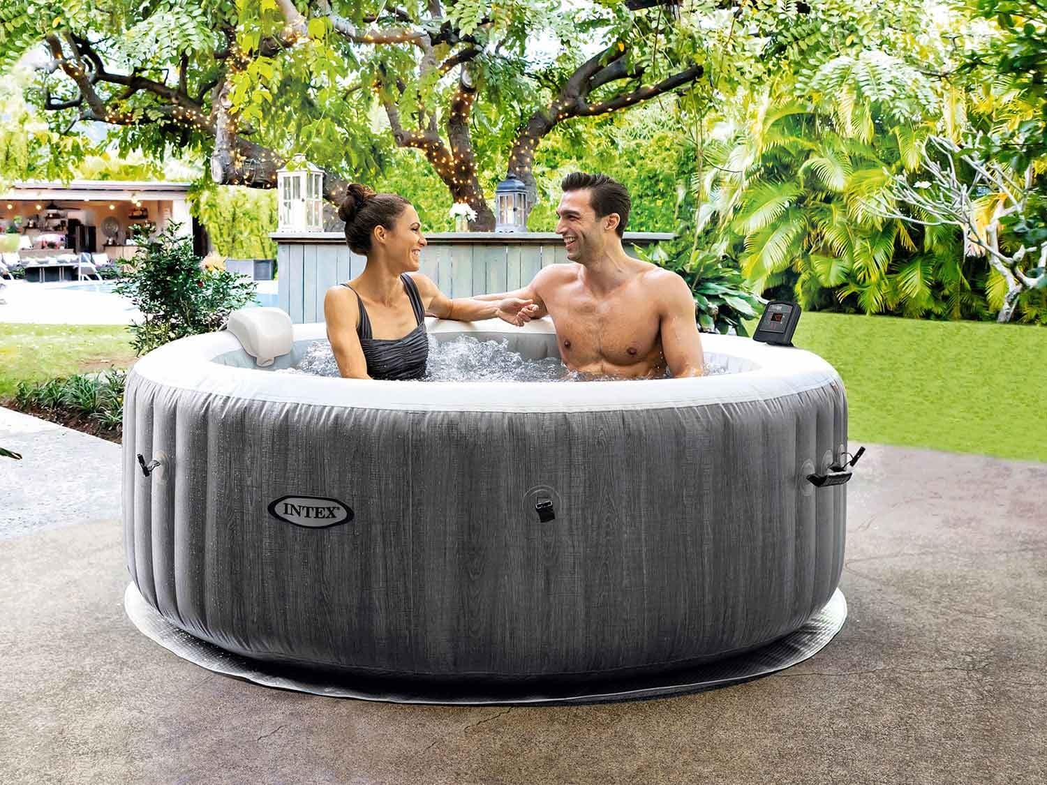 Nadmuchiwanejacuzzi hydromasaż 4 os. 196x71 cm WIFI akcesoria premium INTEX 28440