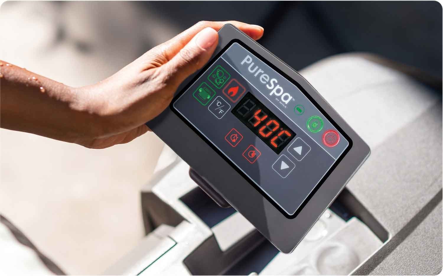 Nadmuchiwanejacuzzi hydromasaż 4 os. 196x71 cm WIFI akcesoria premium INTEX 28440